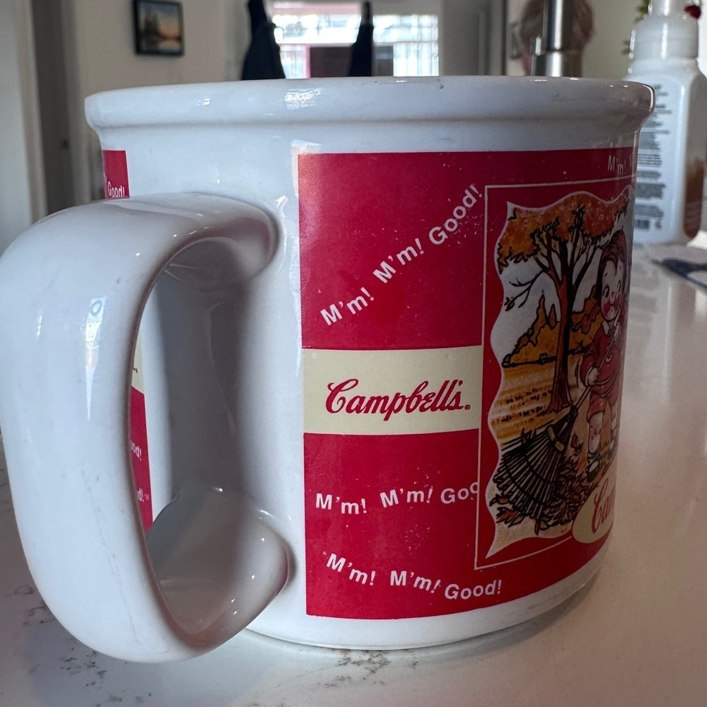 Vintage Campbells Soup Mug Featuring Kids Playing Scenes - Picture 3 of 6